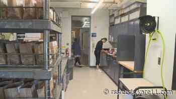 Inside the soil testing lab at the University of Minnesota