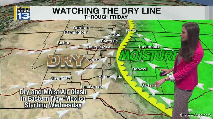 Dry and hot west, strong storms move to east New Mexico