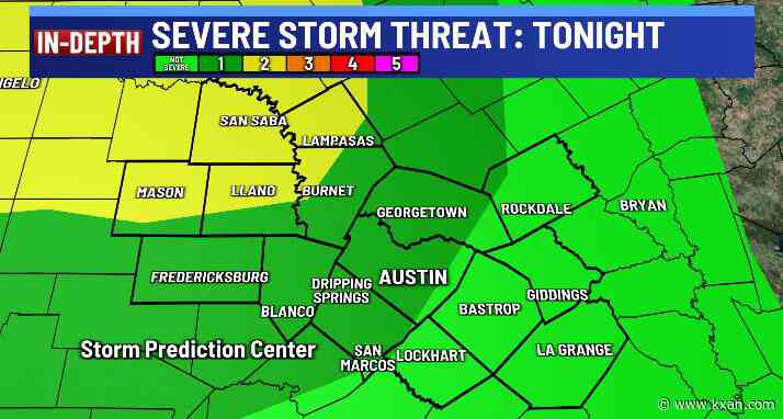 Overnight storms may bring gusty winds, lightning