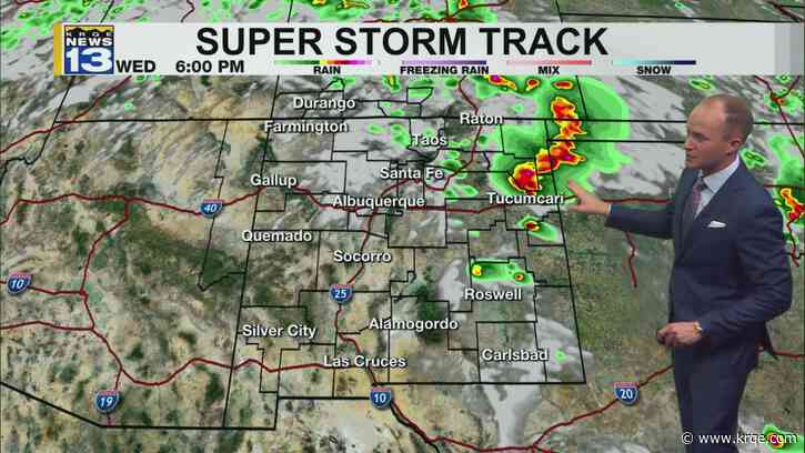 Severe storm chances continue in eastern New Mexico