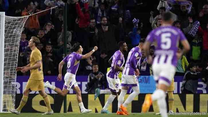 Canada’s Cyle Larin turns heads in Valladolid’s 3-1 upset win over Barcelona
