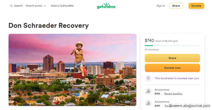 Don Schrader says he didn’t authorize GoFundMe site after hit-and-run