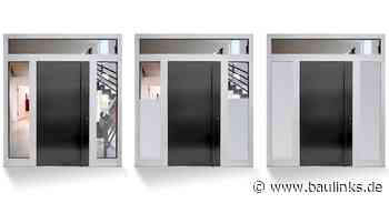 Neue Aluminium-Holz-Haustür von Kneer-Südfenster mit veredelter Oberfläche