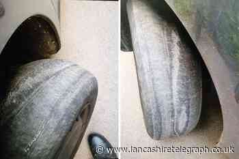 Driver was speeding on M6 with these tyres