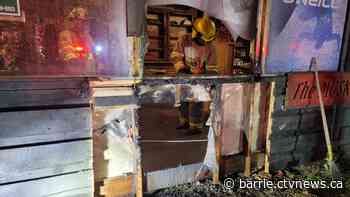 Fire ignites at Gravenhurst business after cigarette butt sets planter box ablaze