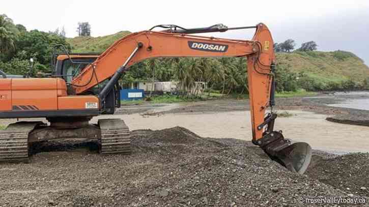 Super Typhoon Mawar passing over Guam as Category 4 storm with strong winds, rain