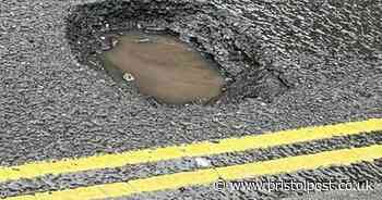 Driver fixes giant pothole with concrete and upsets officials