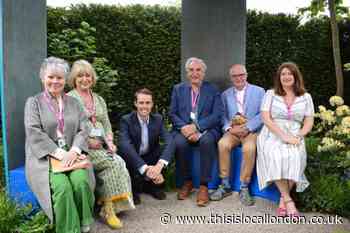 Imelda Staunton and Jim Broadbent visit Brain Appeal's Chelsea garden