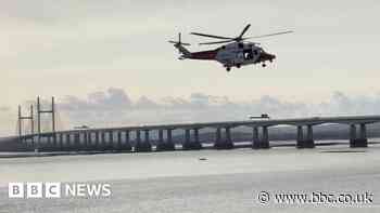 Two people in hospital after being rescued from mud at Severn Beach
