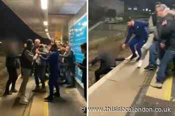 Fight at Finsbury Park station after Arsenal Tottenham game