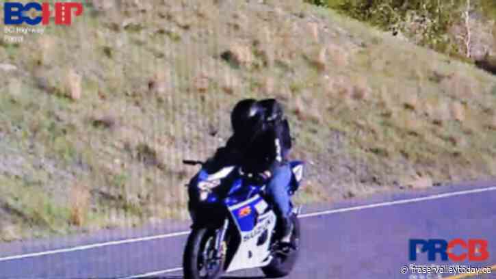 Chilliwack teenager arrested after motorcycle clocked at 209 km/h on Coquihalla near Merritt