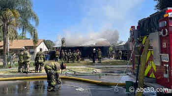 Crews battle house fire in Central Fresno, cause under investigation