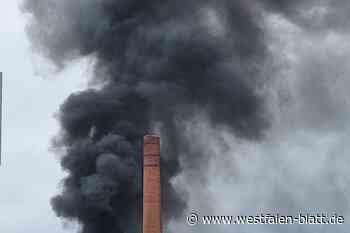 Brand bei Recyclingfirma in Werther