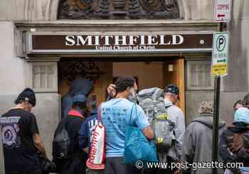 ‘Where are we going to go?’: People who took refuge at the Smithfield shelter mourn its closure.