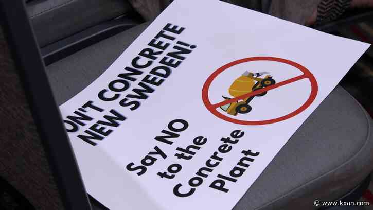 New Sweden neighbors fight concrete plant to be built nearby