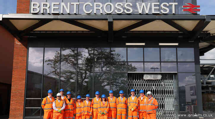 Brent Cross West station gears up for Autumn opening with new station signs