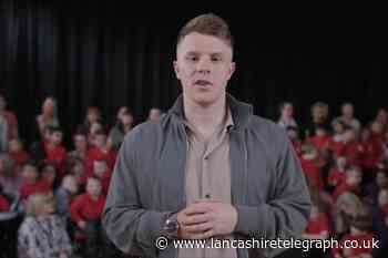 Blackburn X Factor star writes song for Pendle View Primary School