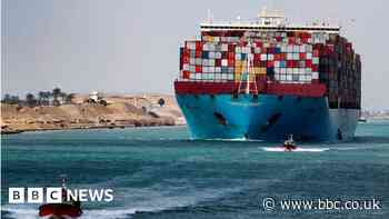 Suez Canal: Bulk carrier refloated after running aground