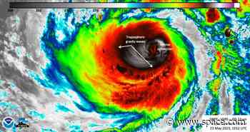 Super Typhoon Mawar swirls menacingly near Guam in satellite views (video)