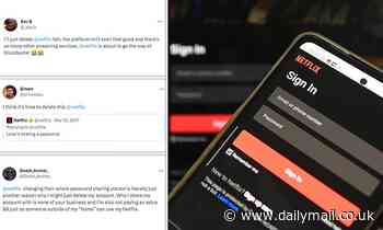 Netflix users are CANCELLING their accounts as the password sharing crackdown is rolled out