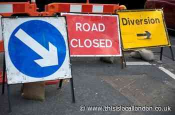 High Road, Wembley Central, shut due to burst water main