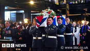 Flt Sgt Peter Brown: Hundreds attend funeral of WW2 RAF airman