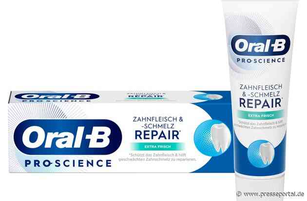 Stiftung Warentest testet Zahncremes: Oral-B Pro-Science Zahnfleisch & -schmelz Repair Extra Frisch erhält Spitzennote SEHR GUT(1,5)