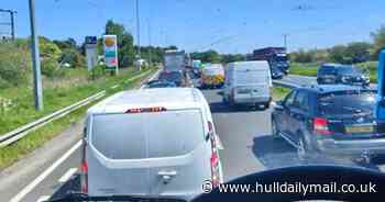 Heavy traffic on A63 following collision - live updates