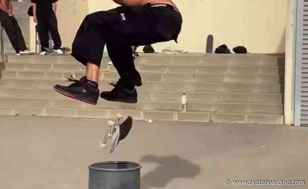 Crazy Flick And Precision: It's Like The Board Doesn't Want To Leave Wade DesArmo's Feet