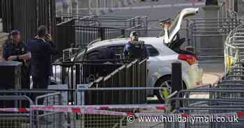 Arrested made after man crashes car into Downing Street gates