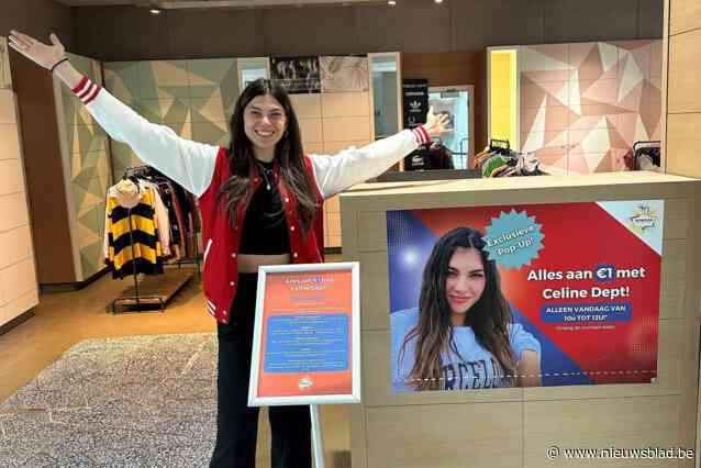 YouTube-ster Celine Dept verkoopt eigen kleerkast op drie uur tijd helemaal uit: stunt in shoppingcenter voor Hippo & Friends
