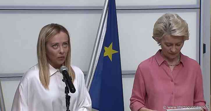 Meloni in Emilia-Romagna con von der Leyen: “Sostegno già da nove Paesi Ue. Il commissario? Il problema è trovare soldi, non chi li spende”