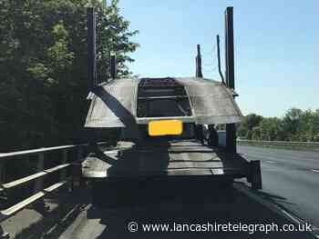 Car transporter driver on M55 near Preston issued FPNs