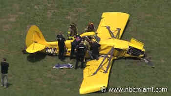 Pilot Hospitalized After Banner Plane Crashes at North Perry Airport in Pembroke Pines