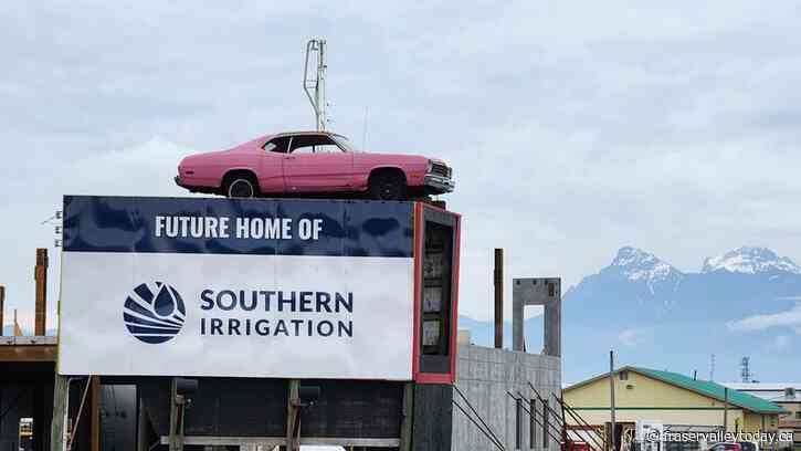 Southern Irrigation partners with Salvation Army to save the pink car from being crushed