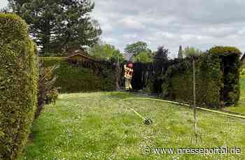 FW Alpen: Brennende Hecke in Veen