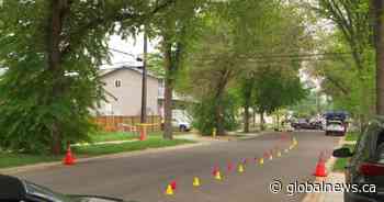 Suspect dies after crashing stolen SUV into tree on residential Edmonton street