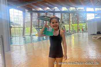 Bad Oeynhausen: Fünfjährige schwimmt fast allen davon