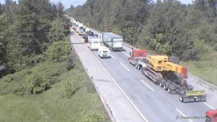 Hwy. 1 west of Abbotsford gridlocked due to another vehicle incident