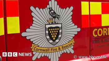 Car pushed against lamppost in Liskeard level crossing crash