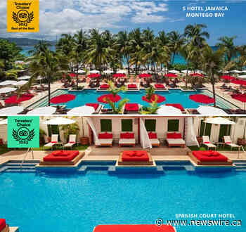 Jamaica's S Hotel and Spanish Court Hotel Recognized as Tripadvisor® 2023 Travelers' Choice® Award Winners