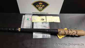 OPP seizes nailed baseball bat and drugs in Midland residence raid