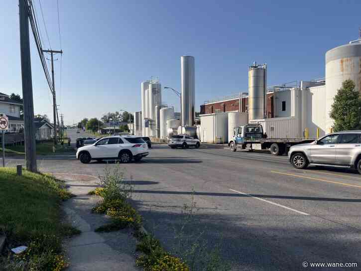 Police: 1 hurt in 3-car crash by Prairie Farms dairy plant