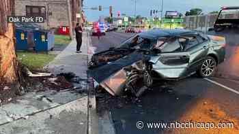 Good Samaritans Save Motorist From Burning Car in Oak Park