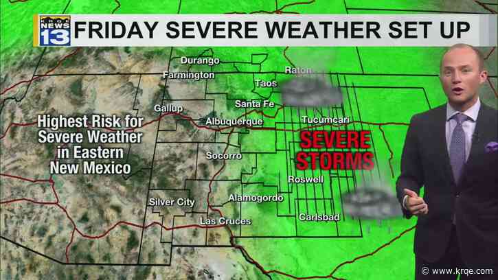 Tornado threat returns to eastern New Mexico Friday
