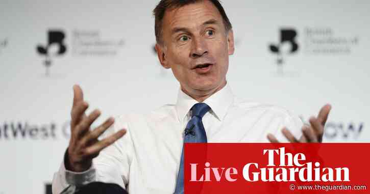 Jeremy Hunt backs interest rate hikes even if they cause recession; UK retail sales jump – business live