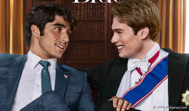 Taylor Zakhar Perez & Nicholas Galitzine Make a Cute Couple in 'Red, White & Royal Blue' Movie Poster!