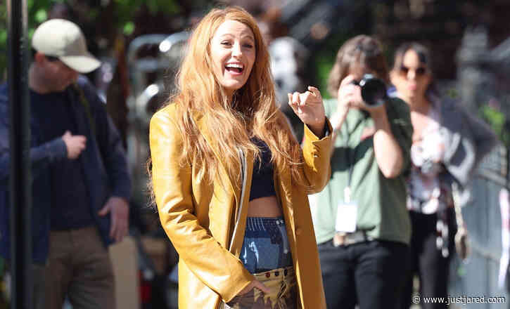 Blake Lively Wears Pants Over Her Pants in New Photos from 'It Ends With Us' Movie Set