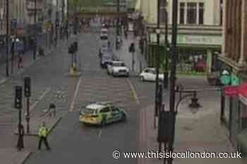 Brixton Road car crash: Man taken to hospital