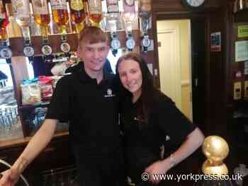Aaron  Ridsdel and Ebony Wheatland take on The Tankard in Rufforth